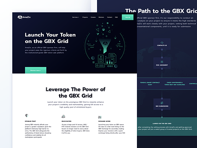 Feature page for the most leading ICO advisors analytics blockchain business clean design finance ico illustration oneunite product startup ui ux website whitespace