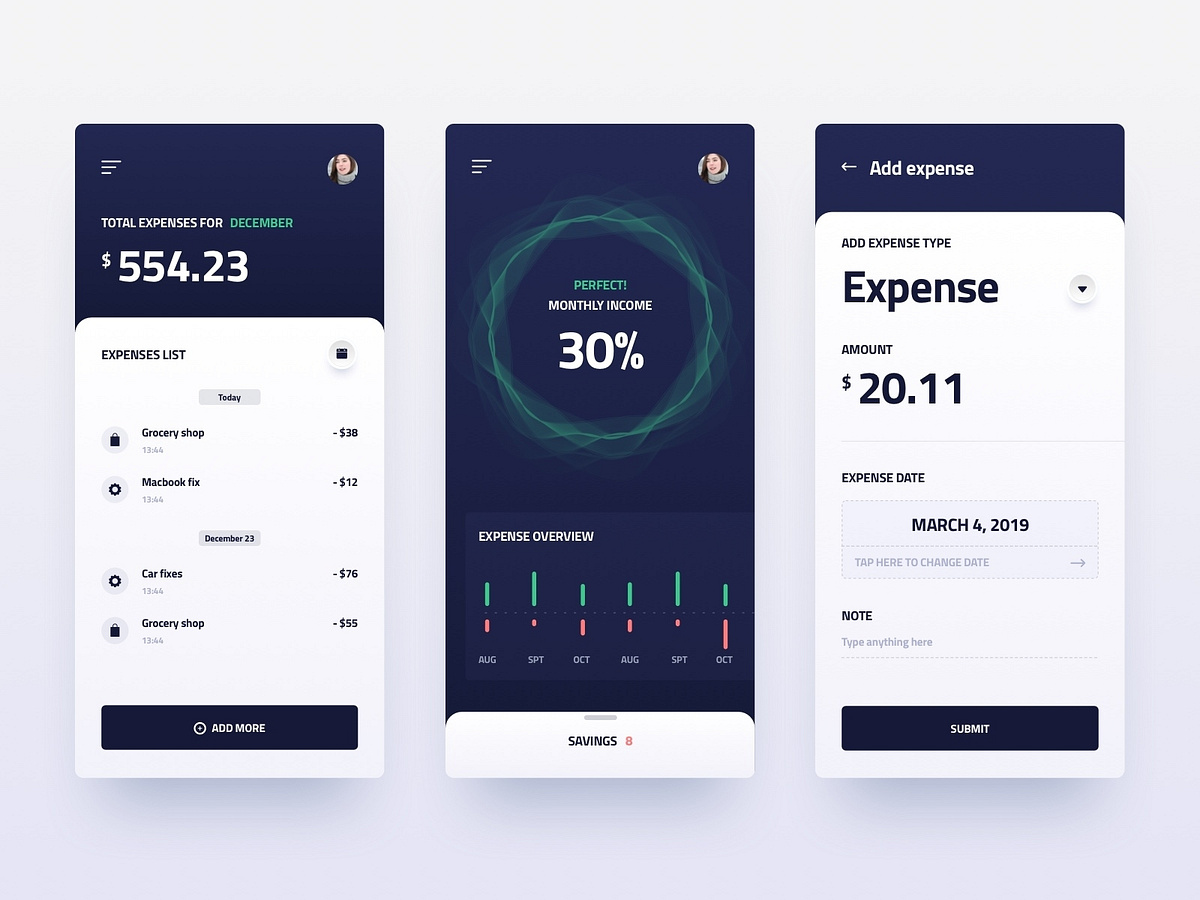 Accounting App Ui Designs Themes Templates And Downloadable Graphic