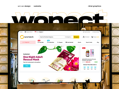 wonect.com - Website UI/UX app branding design illustration india logo mobile nihalgraphics ui ux website website design