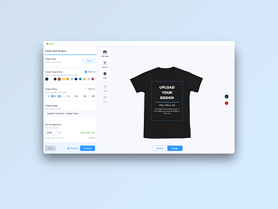 T-Shirt Designer UI // Freeebiee 🔥