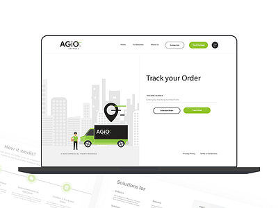 Agio - Order Tracking android app branding design designer icon illustration india ios logo mangalore mobile mobile app nihal.graphics nihalgraphics ui ux vector web www.nihalgraphics.com