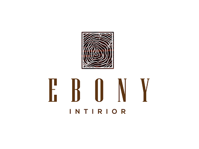 Ebony Interior - Logo ebony flat freebie interior interior design interior designer logo logo 2d logo a day logo designer mangalore logo desing logo india minimal wood