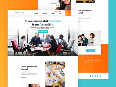 LeverUp - Software & Business Consulting Agency Website