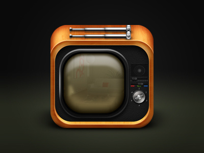 Icon Tv Drippple app art icon interface ios ipad iphone tv