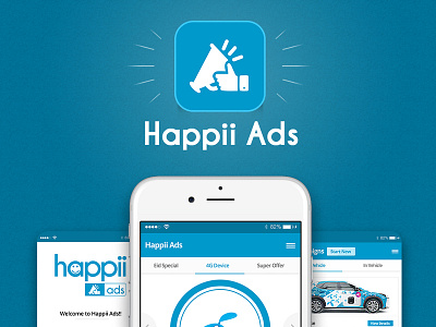 OOH Advertising App Design – Happii Ads advertising app design android app design app design app designer app ui design clean ui ios app design uiux