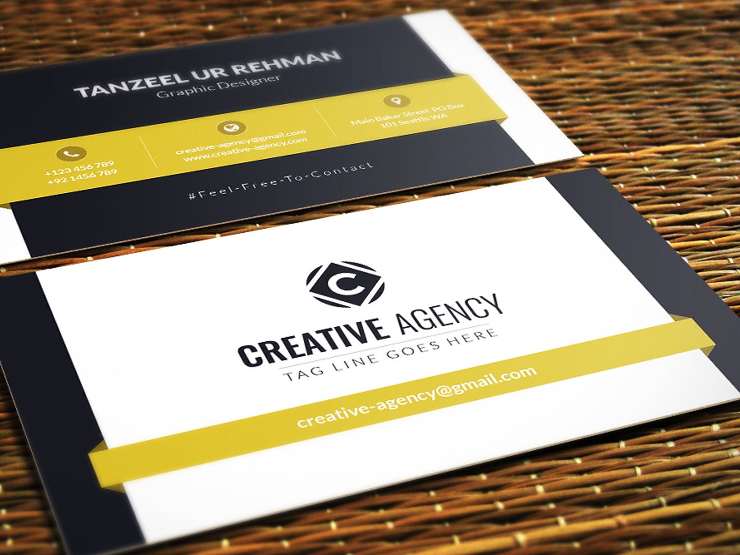 business card template free download pdf