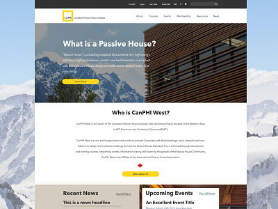 Passive House Homepage Design clean design flat responsive web web design website