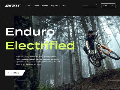 Giant Bicycles bicycles bike branding design grid homepage mountain bike sports ui web design website