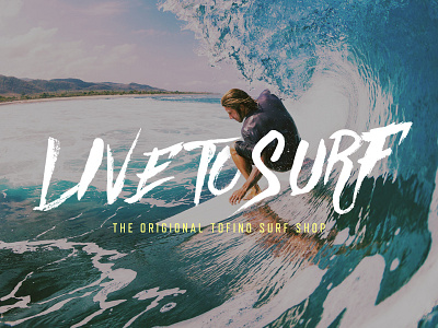 Live to Surf Redesign Concept clean design grid surfing surfing website web design website