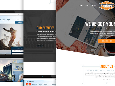 HayWire Agency Redesign clean design grid web design website