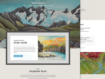 Stephanie Ryan Artist homepage art artist design grid portfolio web design website