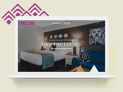 Summit Lodge Homepage Design design homepage hotel hotel website web design website