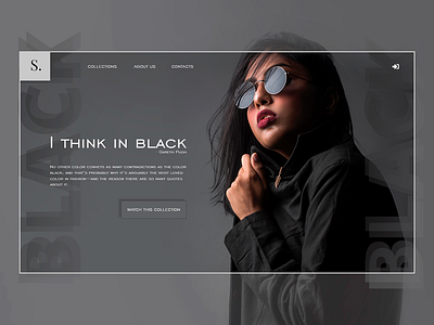 Fashion shop site idea dark design emotions fashion idea online shop site ui ux ux ui web website