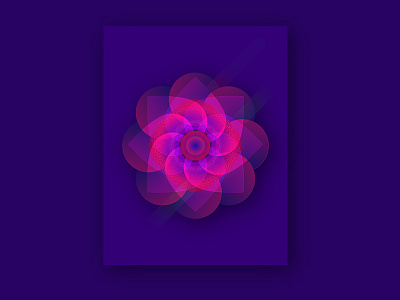 Fluo Flower artwork digitalart illustration