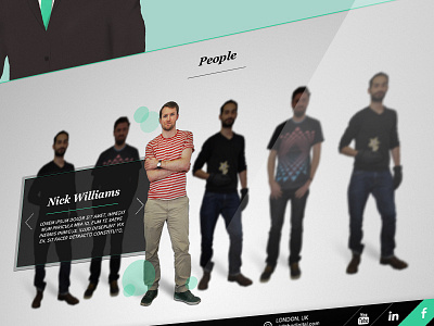 people section of the site photoshop typo typography vector website