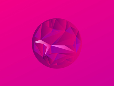 new screen saver ball design illistrator pink triangles