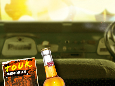 Desperados Car, mockup for summer site blur car design sun