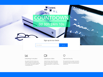 Bulletproof Streaming Design beta beta page coming soon design