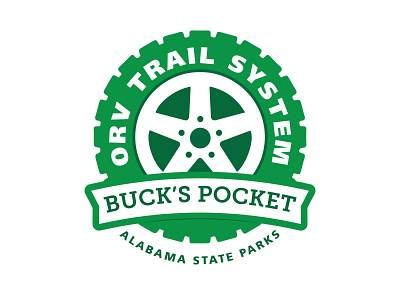 ORV Trail System Logo (Runner Up) | Alabama State Parks alabama jeep logo off road outdoors statepark tire trail wheel