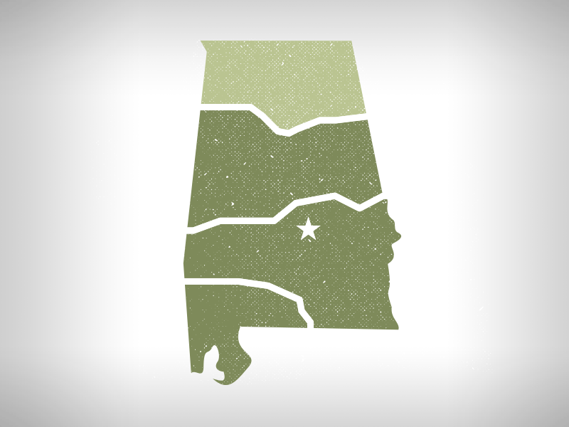 State Regions WIP alabama animation south state vector