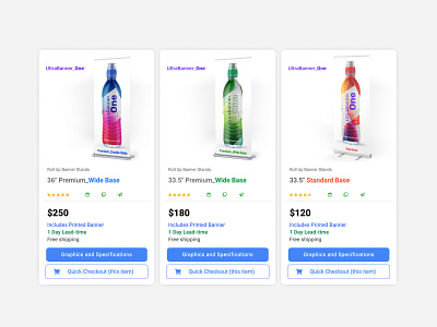 ultrabanner dribble ecommerce shop product page website design