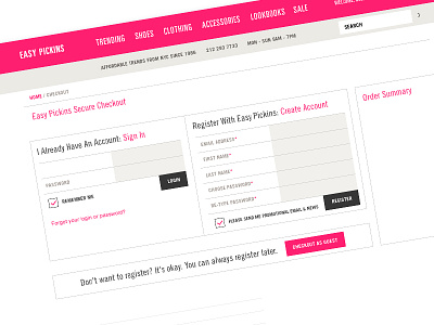 Slick Minimalist Fields for eCommerce Checkout ecommerce shop web web design