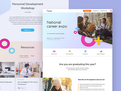 Career Expo - Landing page career clean hr human reources landing page ux