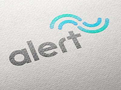 Alert Logo branding clean design logo