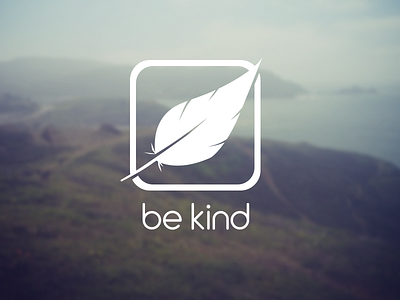 Be Kind brand branding design flat illustrator logo mark photo photoshop type typography vector