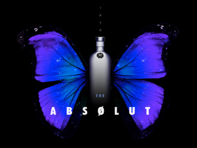 Into the Absolut absolut vodka bottle redesign poster
