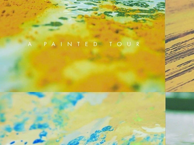 A Painted Tour -Film abstract color contrast film macro paint texture