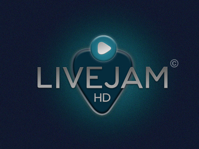 LiveJam HD Logo logo music typography