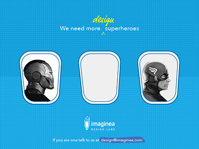 Hiring UX heroes - Digital AD Campaign ad campaign digital hiring plane seat vacancy superheroes ux design