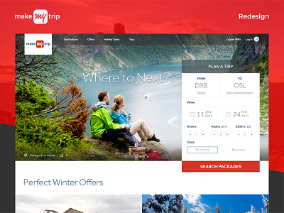 MakeMyTrip Redesign