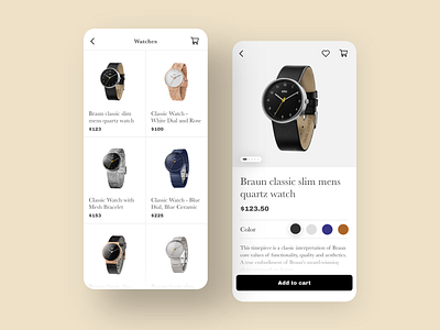 E-commerce app design mobile ui ux