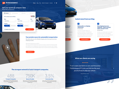 Website redesign landing page redesign scroll ui ux web design website