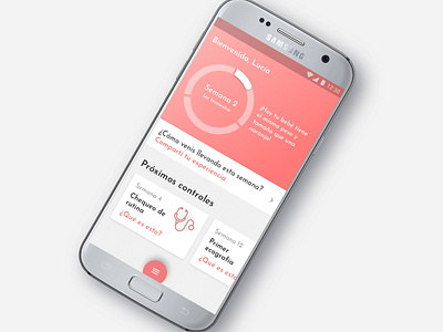 Pregnancy tracker app android app design mobile mobile app pregnancy ui ux