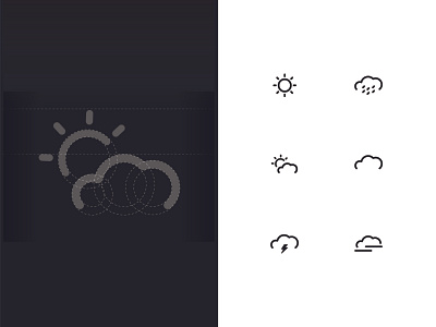 Weather icon set