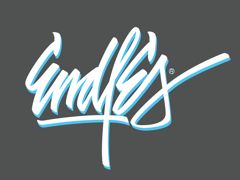 EndlEs logo calligraphy design digitalizing handlettering logo logotype