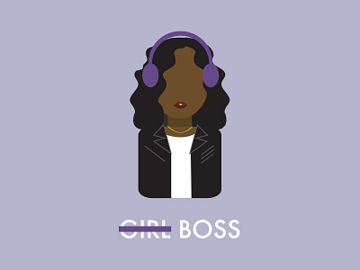 Just a Boss blackgirlmagic girlpower illo illustration nyc texas vector