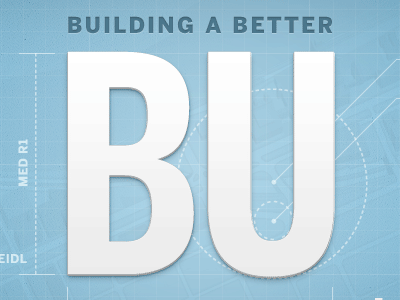 Animated BU Homepage animated gif blueprint bu building higher ed map