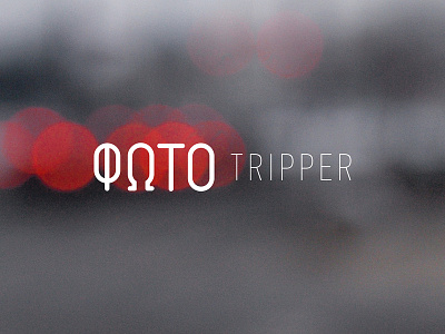 ΦΩΤΟ Tripper Logo blog logo design logotype photography