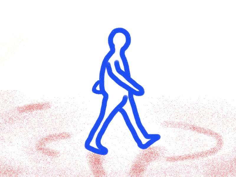 Walk cycle dribbble