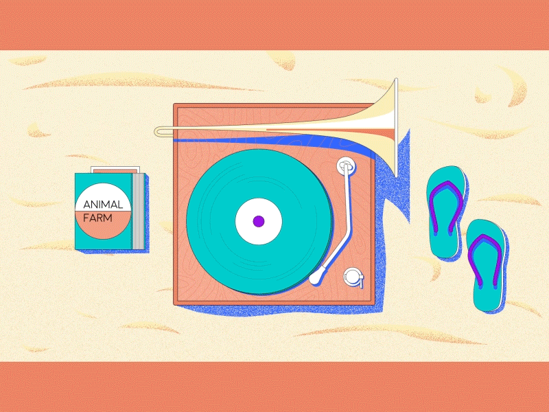 Unfortunate water sea music sand vinyl book beach