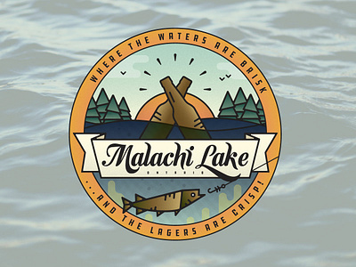 Malachi Coaster coaster crispy brews lake vector