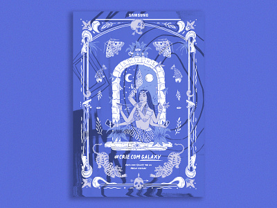 Samsung art buds design galaxy goddess illustration kali marcoiglesias mermaid phone samsung sneak tab s7 tiger