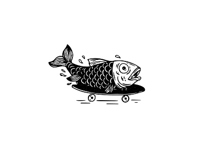 Skate//Fish art beer branding design fish good times illustration illustration art localsonly marcoiglesias nuts skate skateboard surf surfing vector