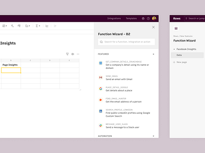 Function Wizard 🧙‍♂️ data date picker desktop form functions inputs integrations rows spreadsheet