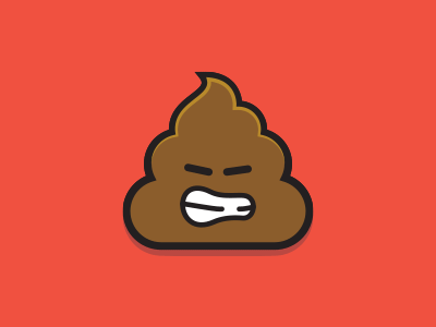 Poop app bathroom icon illustration poop smile