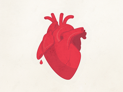 Love bleeding heart love organ real heart